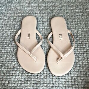 TKEES buff/blush leather Minimalist Sandals